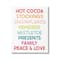 Stupell Industries Peace & Love Rainbow Christmas List Canvas Wall Art